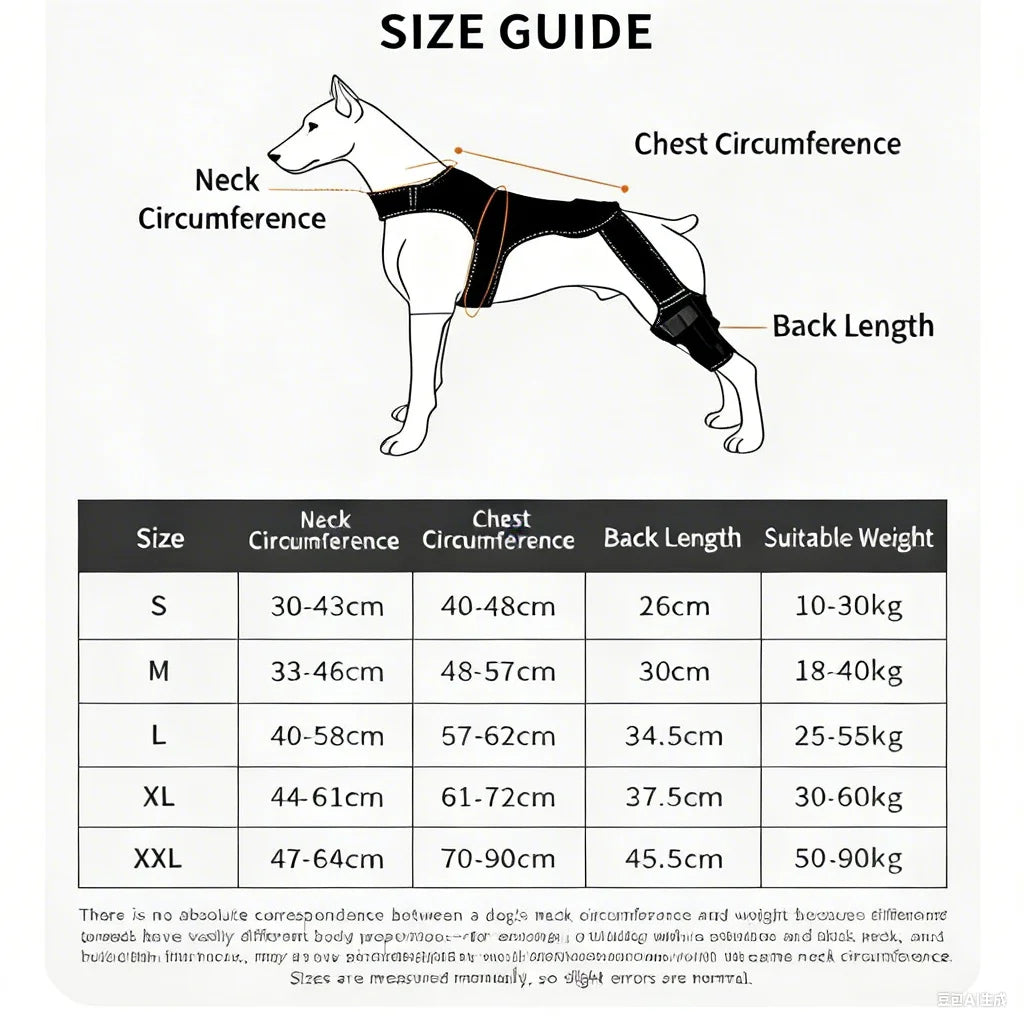 Dog Joint Support Adjustable Pet Leg Protector for Hind Legs