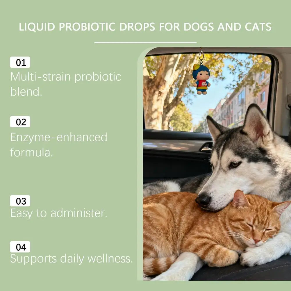 Pet Probiotic Drops, Dogs & Cats  Digestive & Immune Support