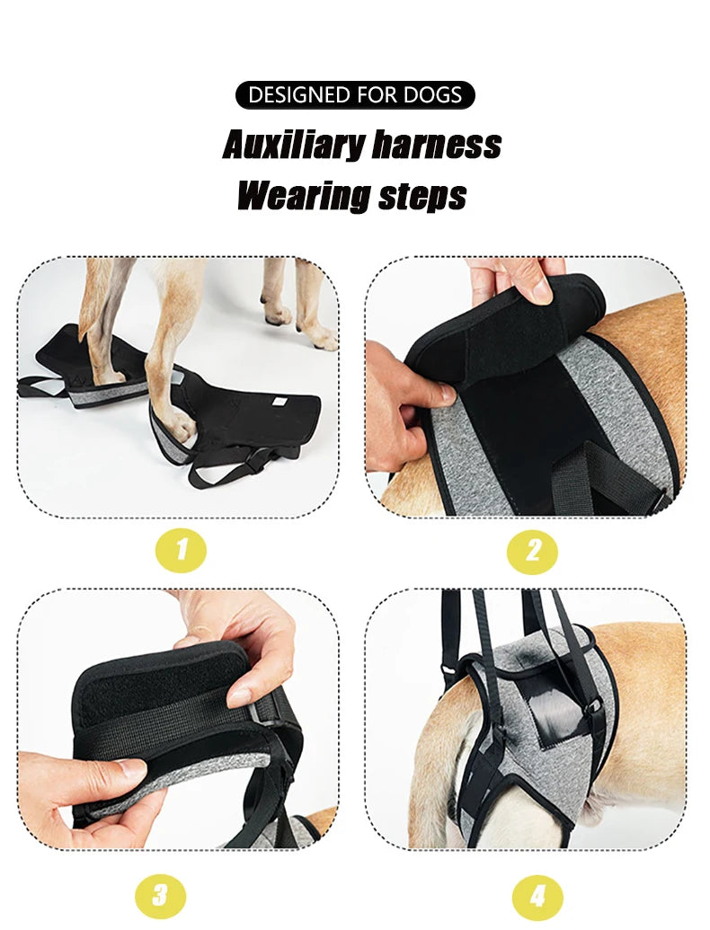 Adjustable Dog Lift Harness for Large Dogs Soft Padded Pet Rear Leg Support for Old Disabled Joint Injuries Dog Back Leg Hold