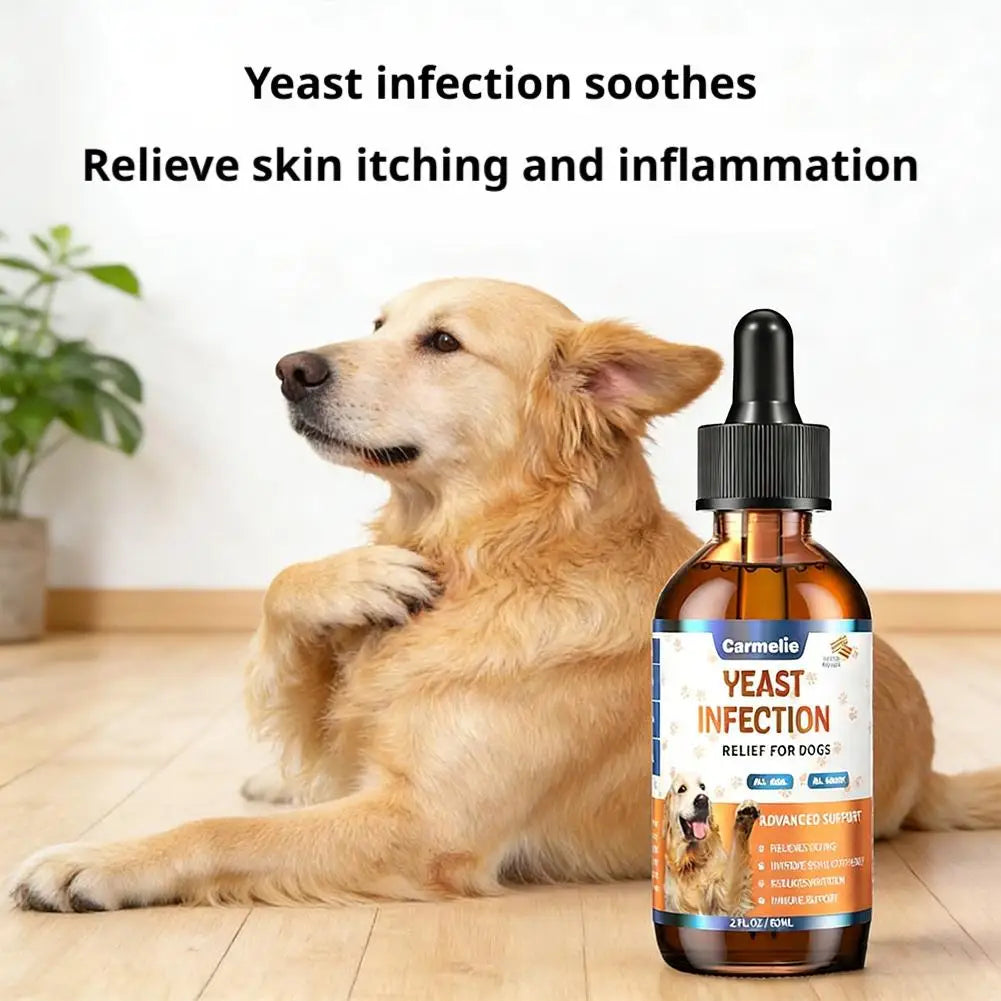 60ML Dog Pet Vitamin Drops Gentle Care Supplement To Maintain Healthy Coat and Skin Pet Ear Drops, Ear Cleansers