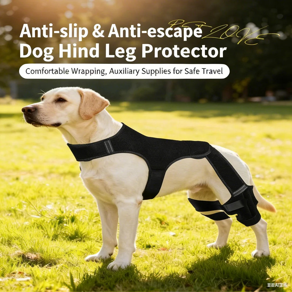 Dog Joint Support Adjustable Pet Leg Protector for Hind Legs