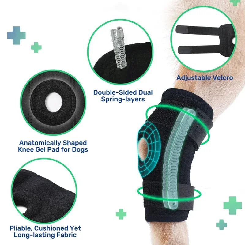 1Pair Pet Knee Pads Dog Arthritis Protector Cover Dog Leg Support Brace for Leg Hock Joint Wrap Injury Recover Dogs Supplies