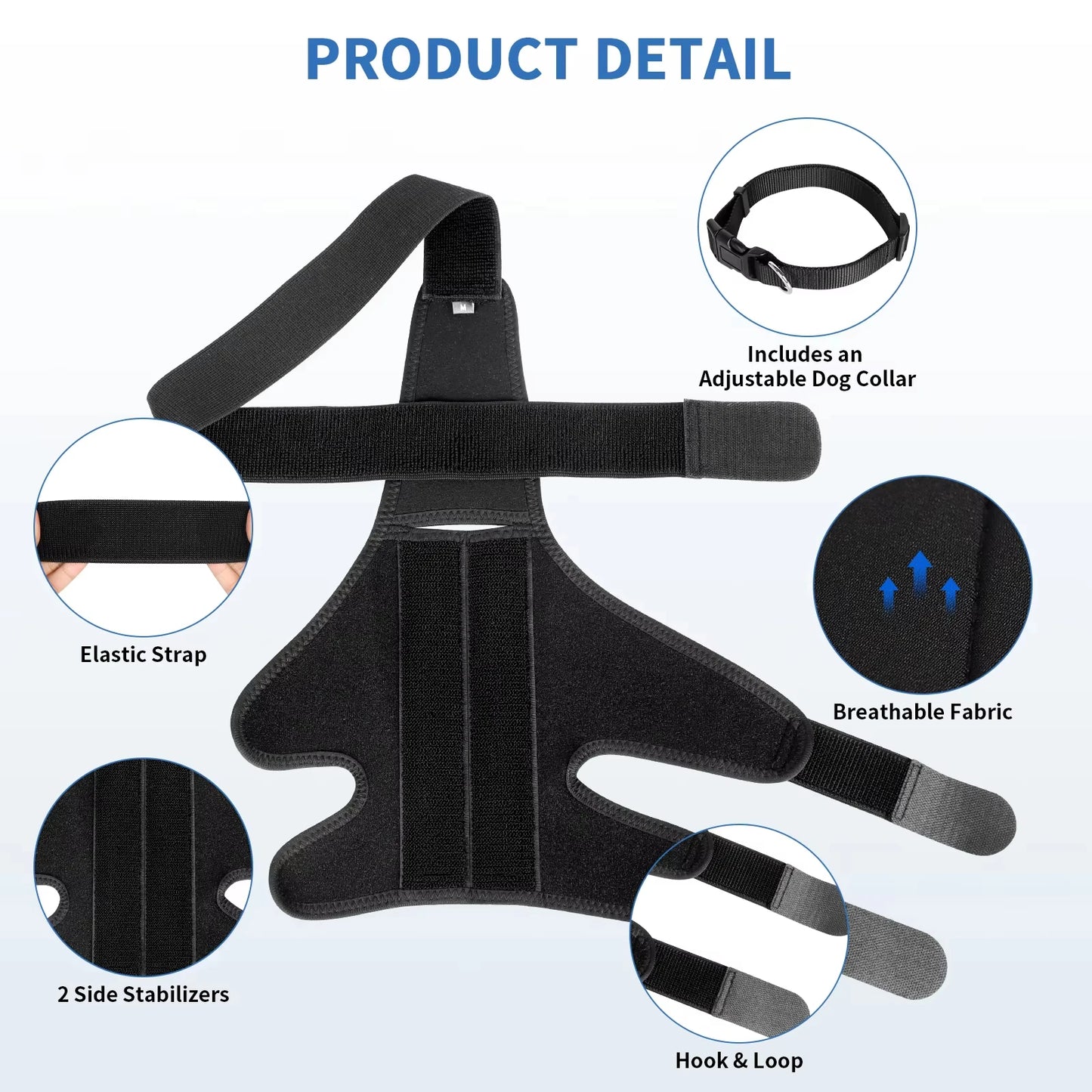 Pet Dog Knee Brace For Joint Pain Muscle Sore Leg Brace Rear Leg Bracer Support For Elderly Disabled Injured Dogs knee brace