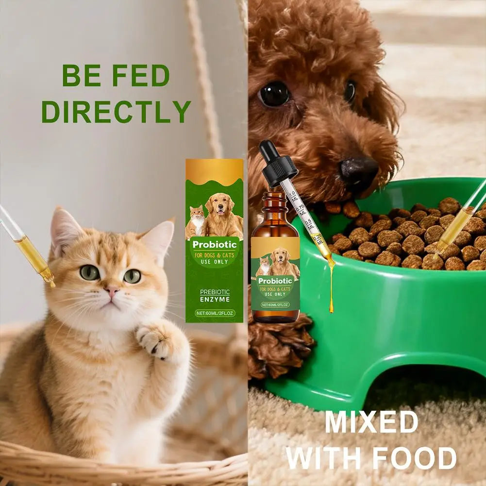 Pet Probiotic Drops, Dogs & Cats  Digestive & Immune Support