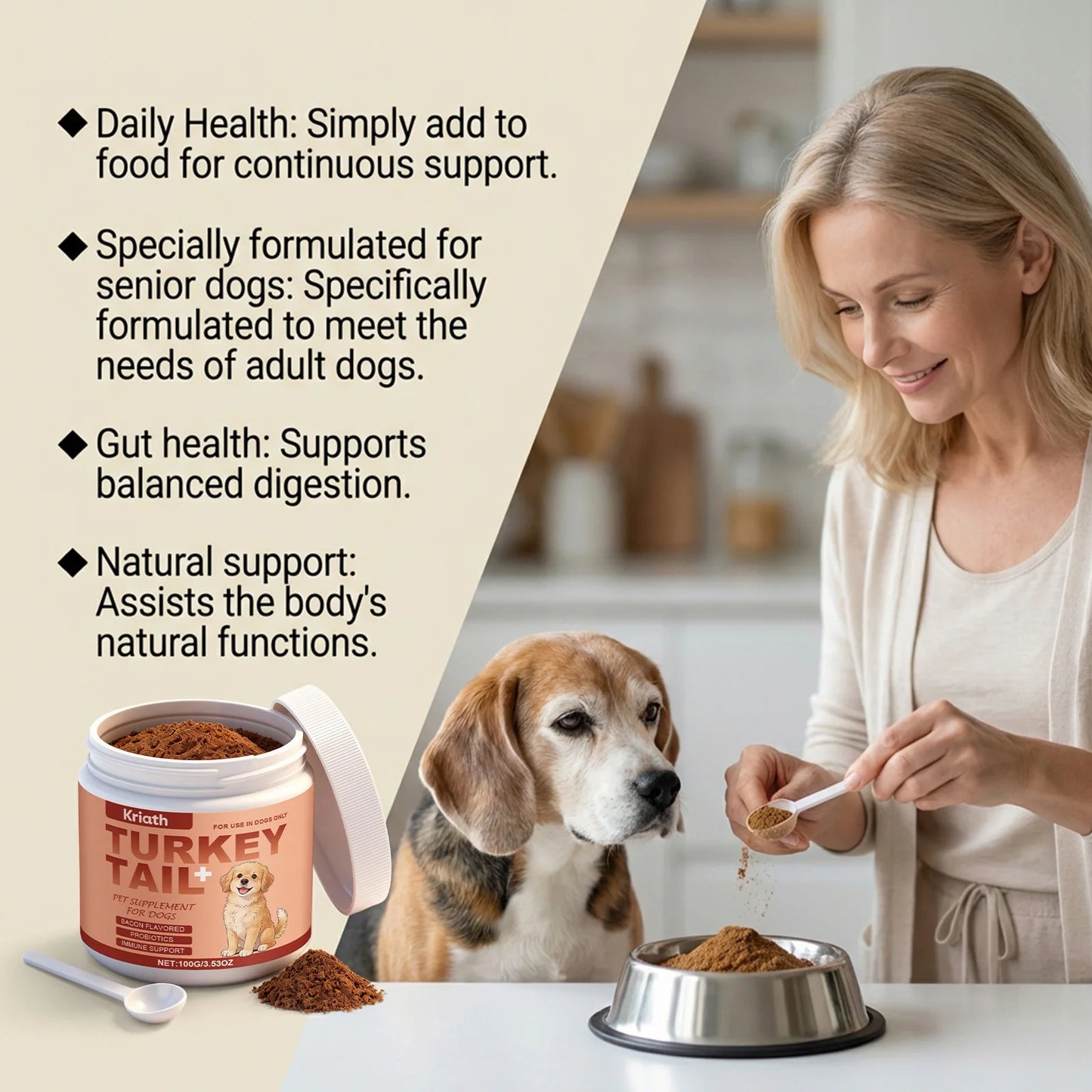 Pet Nutritional Supplements Bacon Flavor Promote Intestinal Function Improve Hair Gloss Maintain Joint Health Nutrition Products