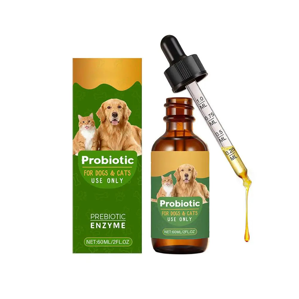 Pet Probiotic Drops, Dogs & Cats  Digestive & Immune Support
