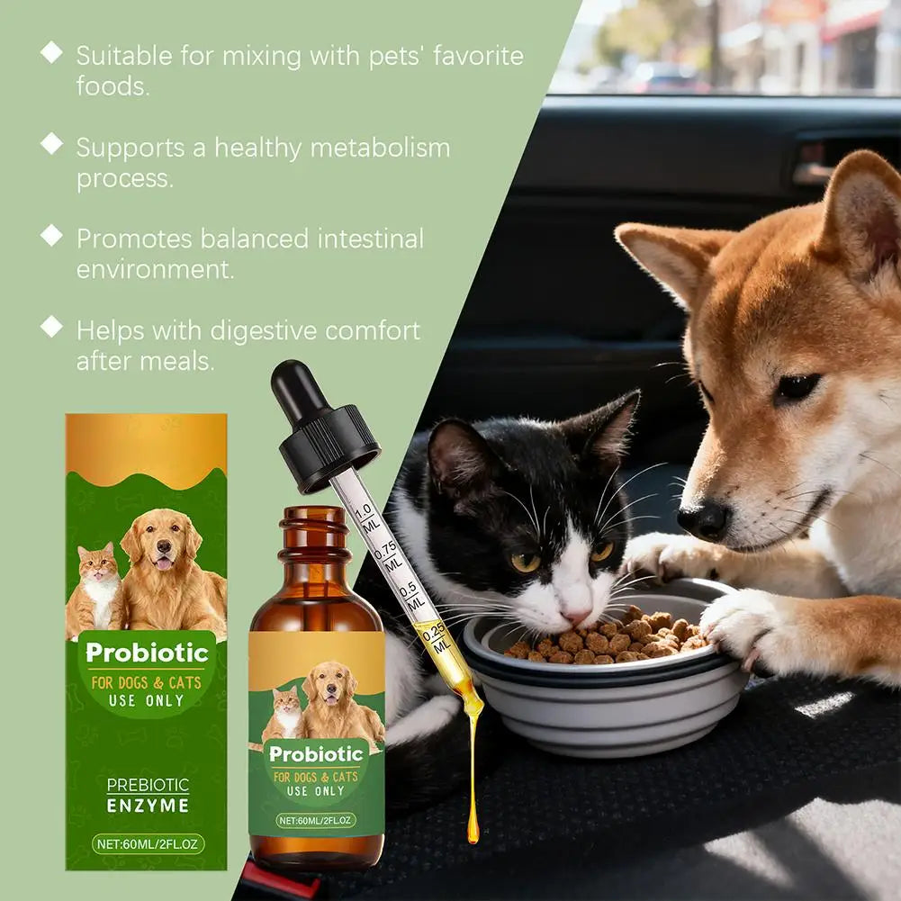 Pet Probiotic Drops, Dogs & Cats  Digestive & Immune Support